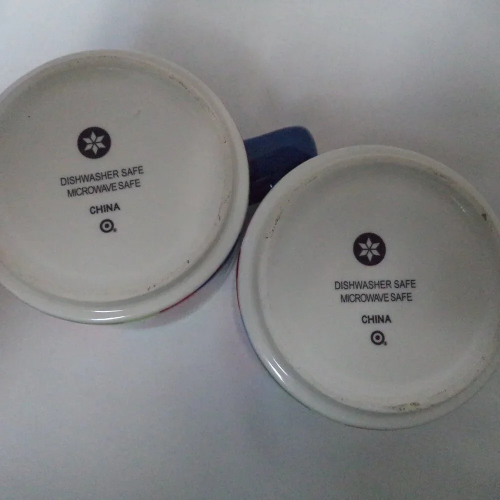 Target Mod Triangle Mug Cup Set 2 ceramic dish micro safe geometric pair